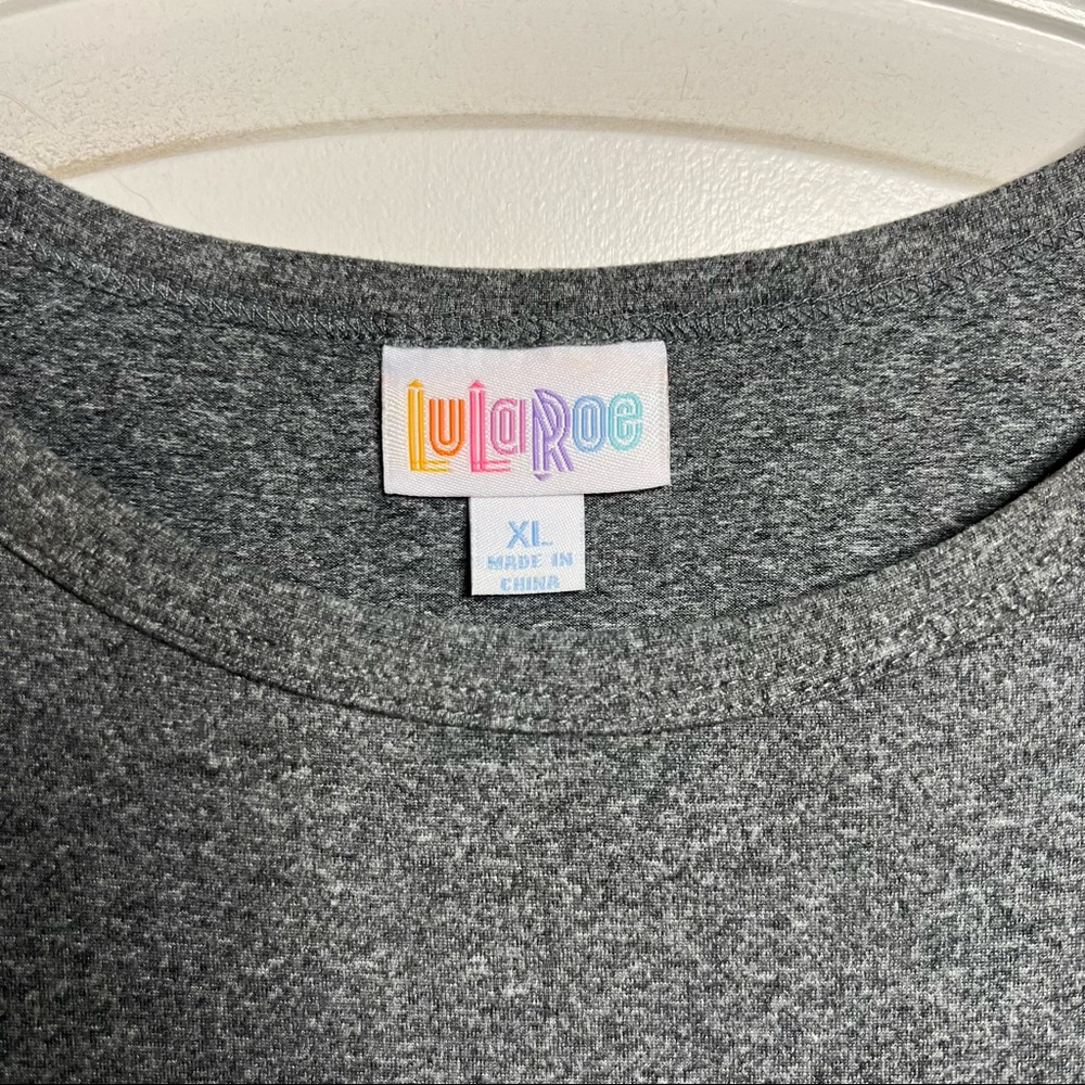 LulaRoe Carly Gray XL - Picture 3 of 3